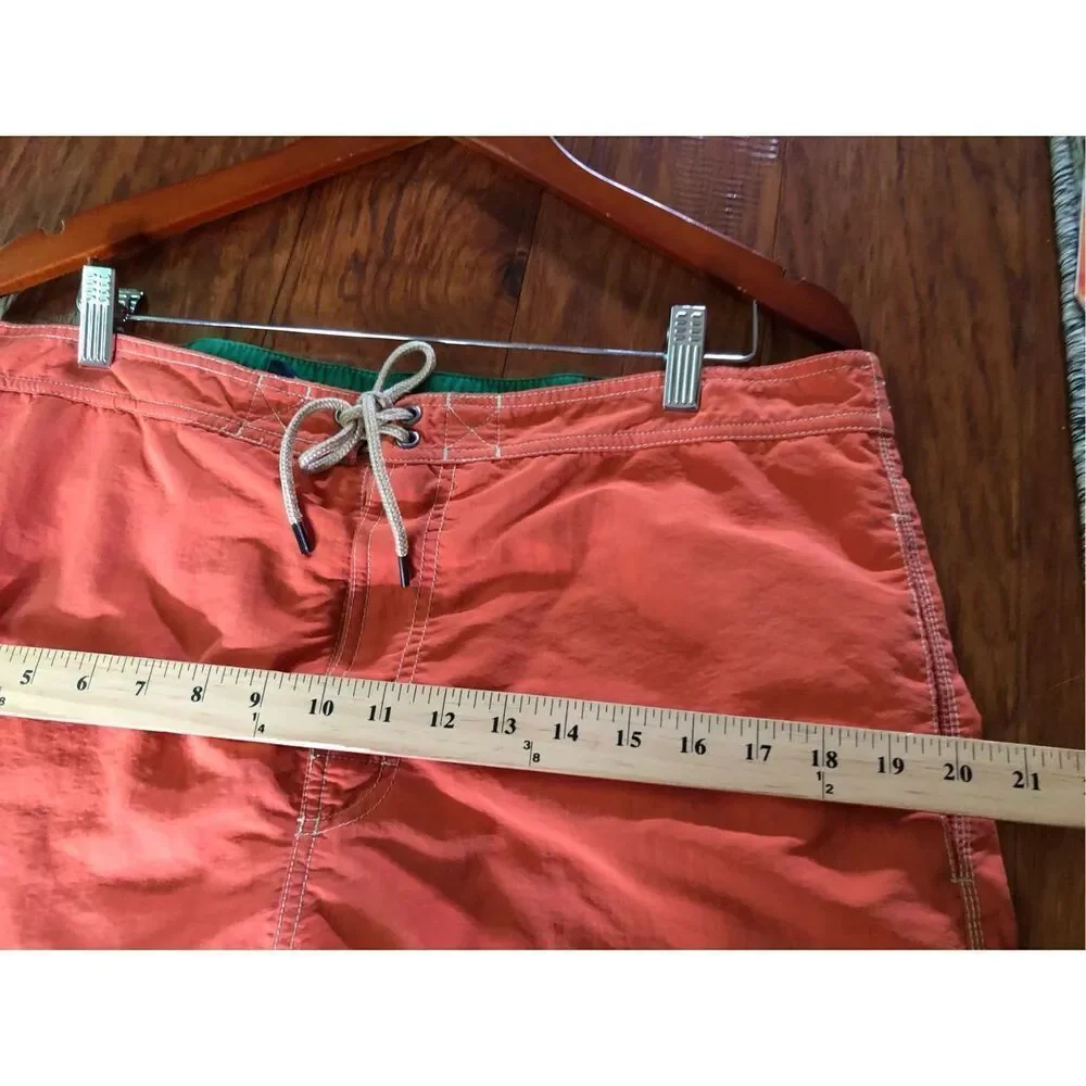 Polo Ralph Lauren Board Shorts Mens Orange Swim Trucks Cargo SZ L